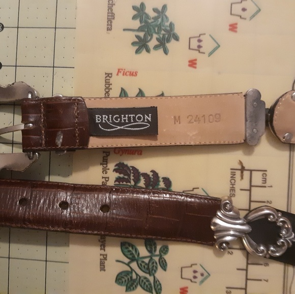 Brighton authentic M 24109 two tone vintage belt - Picture 3 of 4